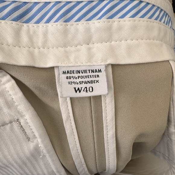 Footjoy Men's 40 (41) Chino Golf Shorts Performance Stretch Pockets Beige‎ Khaki - Picture 5 of 6